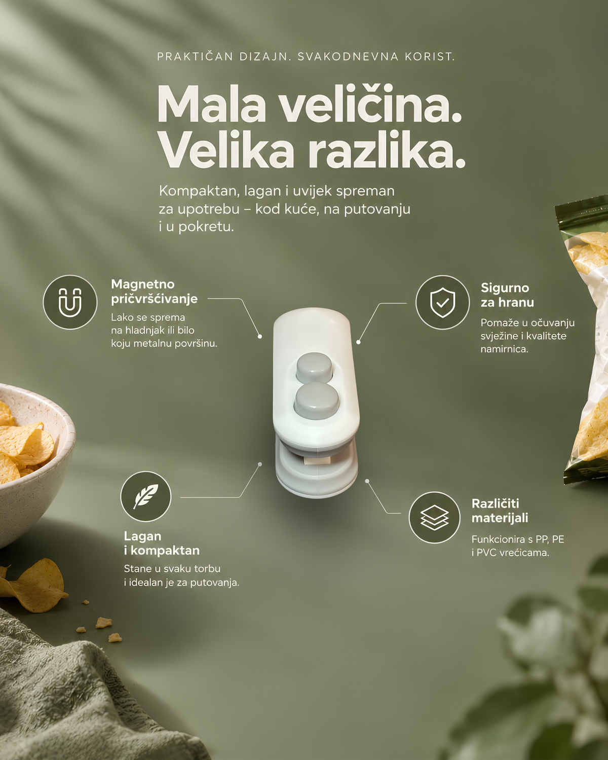 Zatvarač vrećica Lili