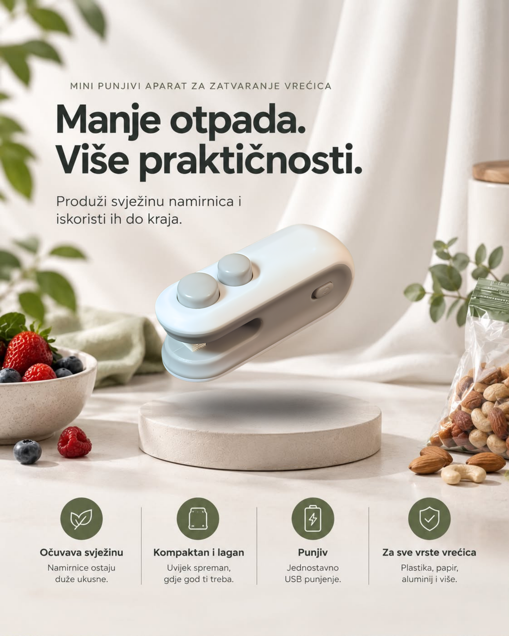 Zatvarač vrećica Lili